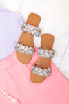 Chester Braided Rhinestone Flats  - Shop Kendry Collection Boutique