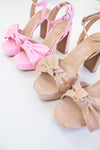 Harmonic Pink Bow Heels