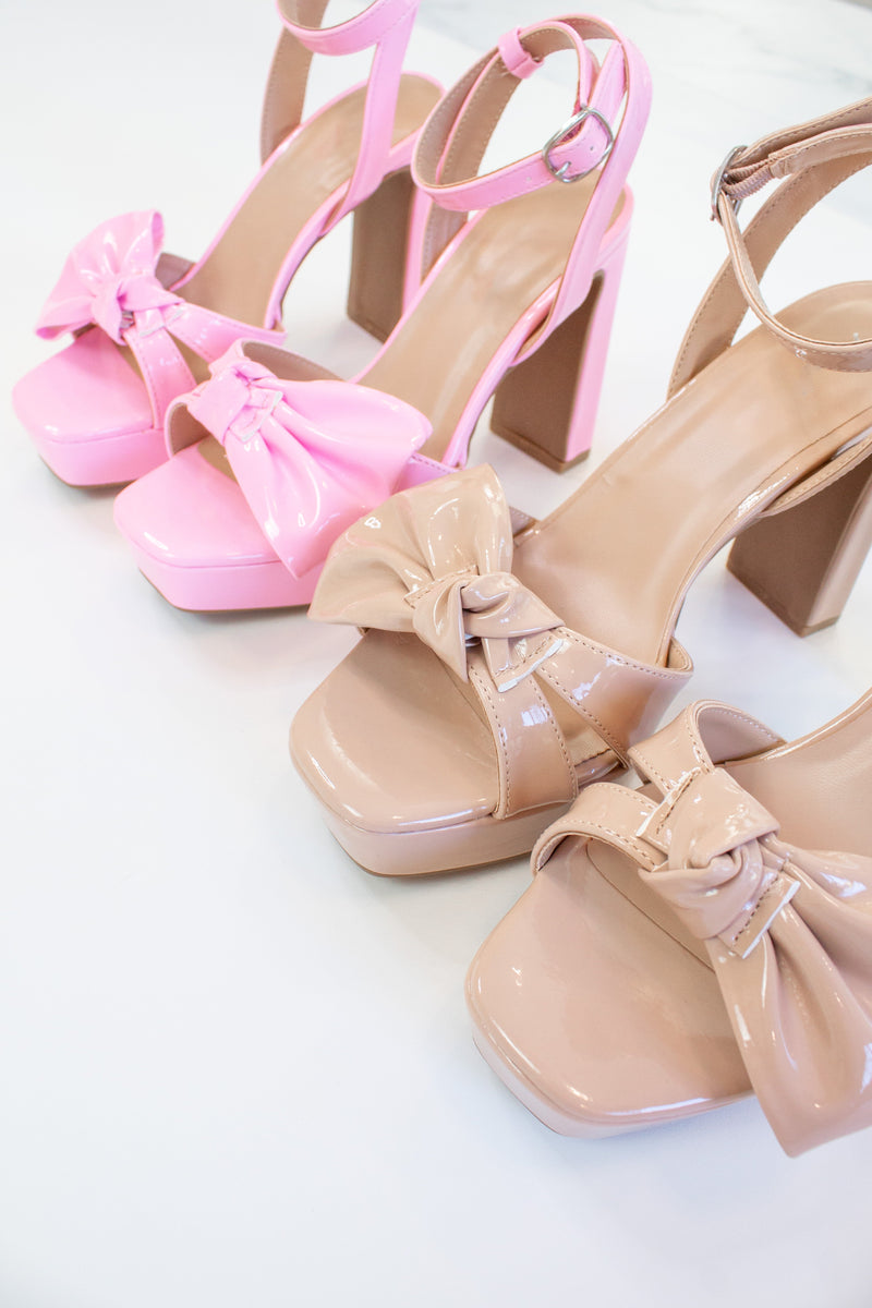 Harmonic Nude Bow Heels