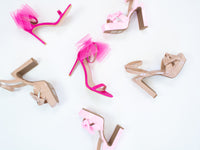 Harmonic Pink Bow Heels