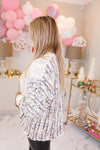 Cream Cable Knit Sparkly Detail Sweater