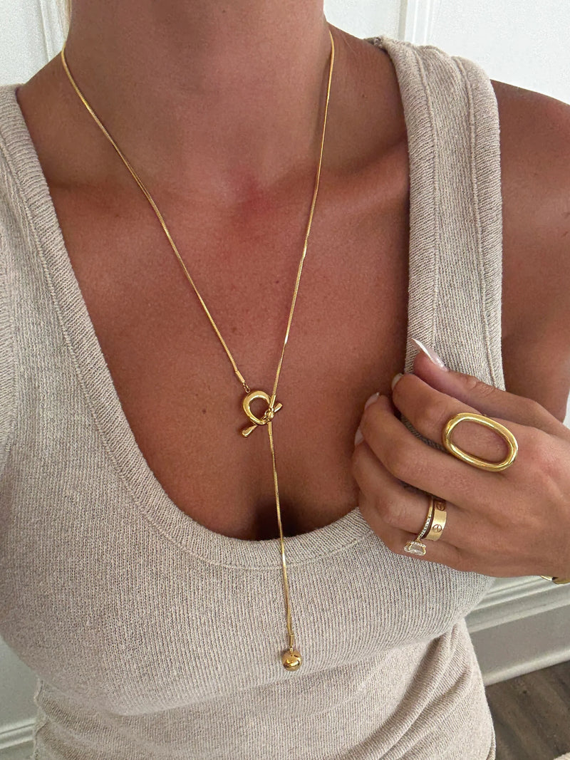 Sadie Toggle Drop Necklace