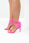 Daphne Hot Pink Bow Detail Heels