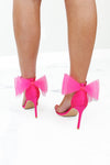 Daphne Hot Pink Bow Detail Heels