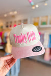 Pink Trophy Wife Embroidered Trucker Hat