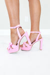 Harmonic Pink Bow Heels