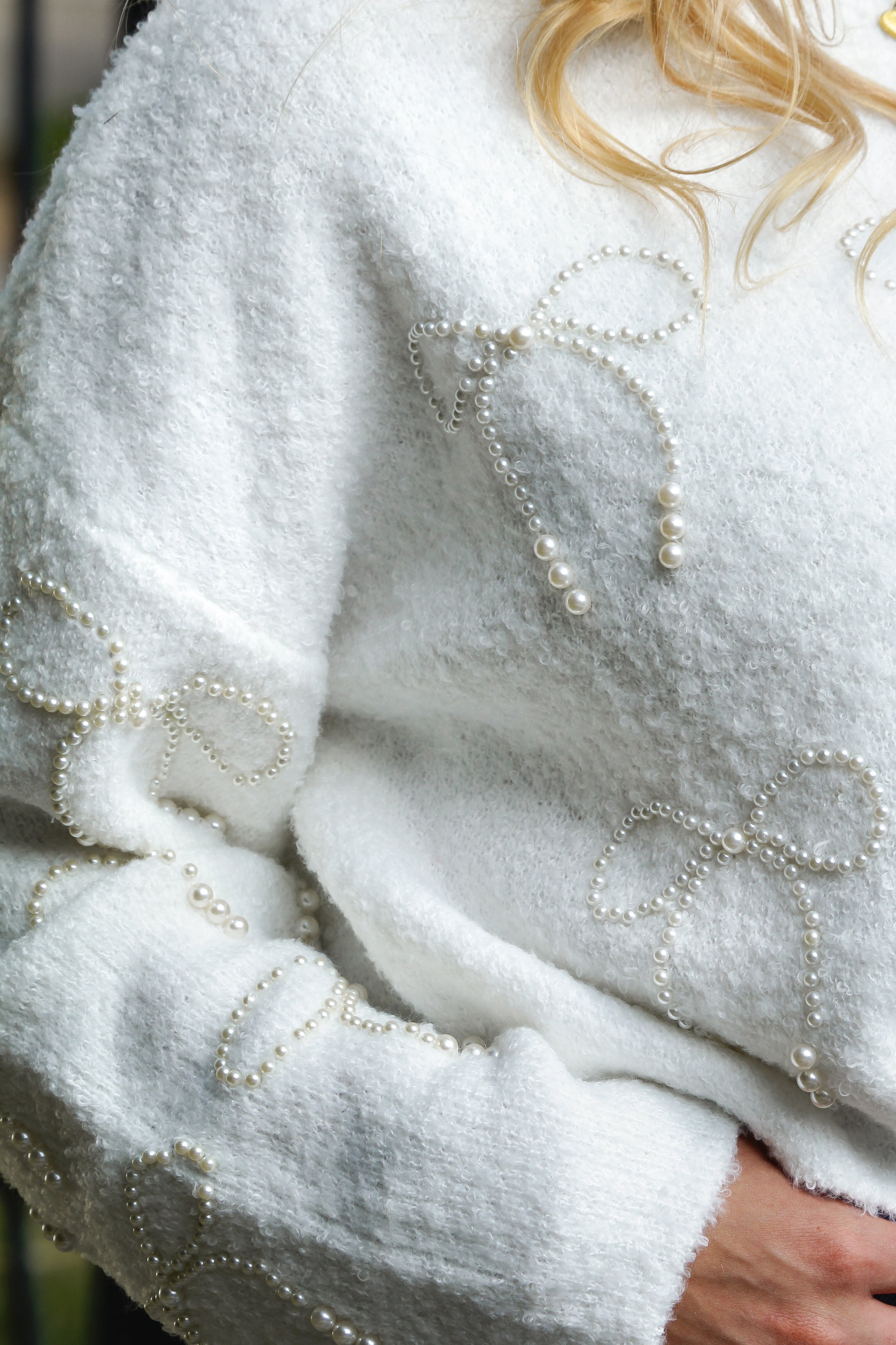 Pearl Bow Sweater Pearl Bow Sweater