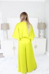 Lime Green Wide Leg Pants