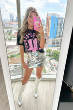 Black Let's Go Girls Graphic Tee