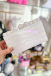 Marble Beaded Acrylic Clutch Purse - Shop Trendy Accessories At Kendry Collection Boutique