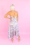 Purple Floral Detail Midi Dress - Shop Garden Party Outfits At Kendry Boutique 