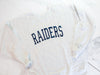 Raiders Navy And Silver Glitter Varsity Sweatshirt