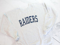 Raiders Navy And Silver Glitter Varsity Sweatshirt