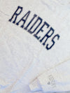 Raiders Navy And Silver Glitter Varsity Sweatshirt