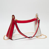 Clear Curved Crossbody Bag