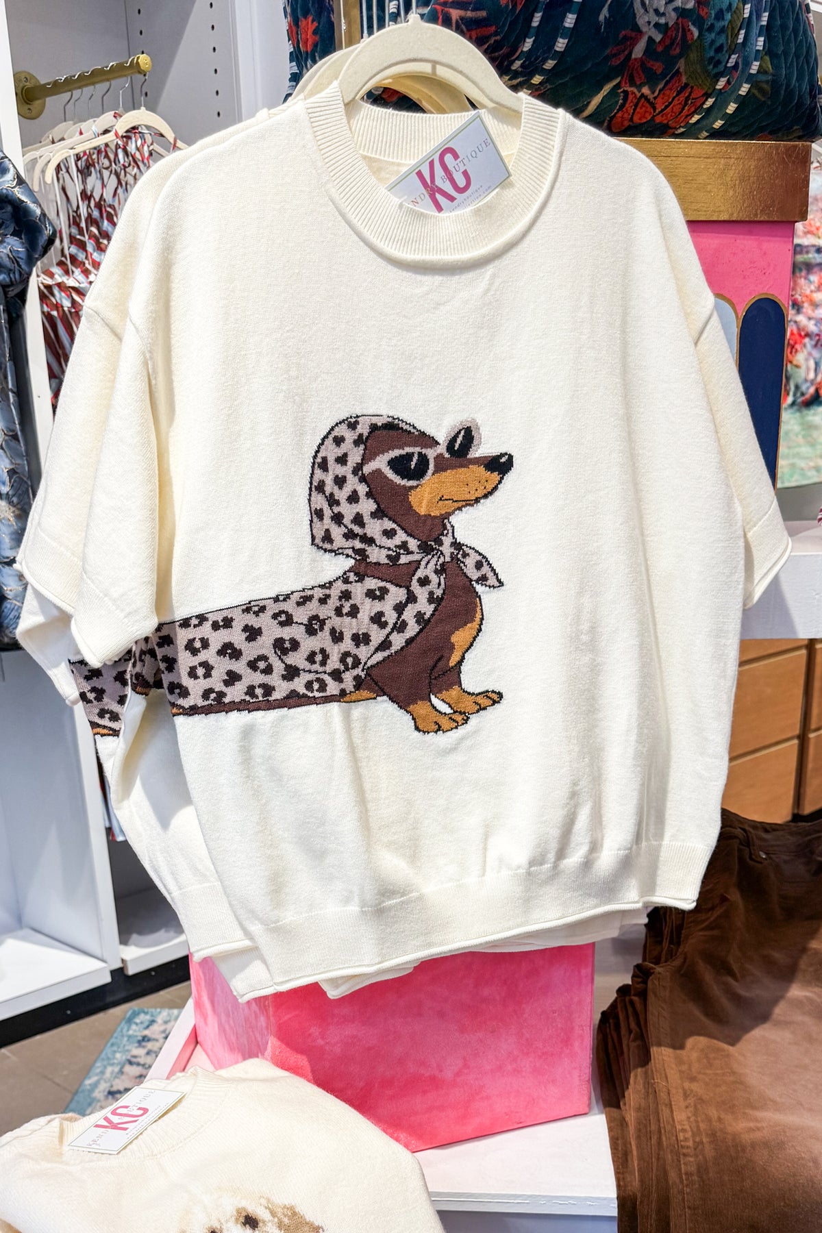 Weenie Short Sleeve Sweater Top