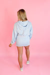 Sky Blue Zip Up Hoodie Set - Kendry Collection Boutique