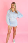 Sky Blue Zip Up Hoodie Set - Kendry Collection Boutique