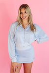 Sky Blue Zip Up Hoodie Set - Kendry Collection Boutique