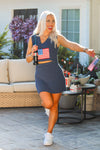 USA Flag Terry Cloth Skirt Set | Kendry Boutique
