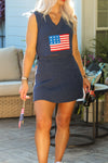 USA Flag Terry Cloth Skirt Set | Kendry Boutique