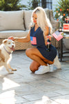USA Flag Terry Cloth Skirt Set | Kendry Boutique