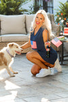 USA Flag Terry Cloth Skirt Set | Kendry Boutique
