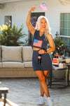 USA Flag Terry Cloth Skirt Set | Kendry Boutique