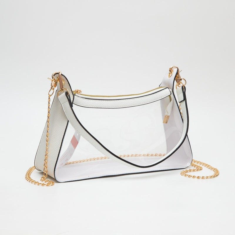 Clear Curved Crossbody Bag
