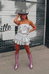 Disco Cowgirl Metallic Pink Cowboy Boots