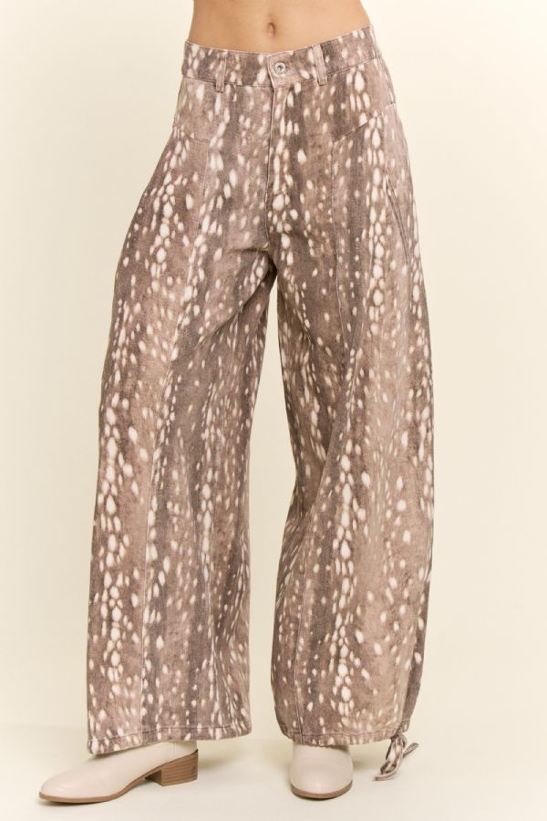 Fawn Pattern Parachute Jeans