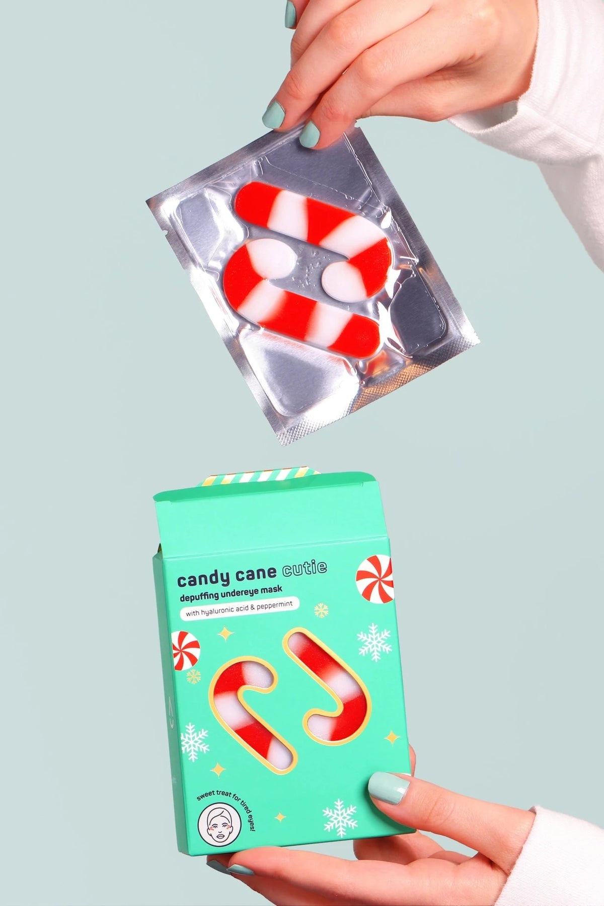 Christmas Holiday Candy Cane Cutie Under Eye Patches