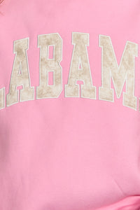 Pink Camo Alabama Mock Neck Sweatshirt