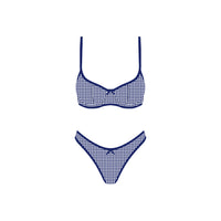 Seaside Picnic Bikini Set - Navy Blue