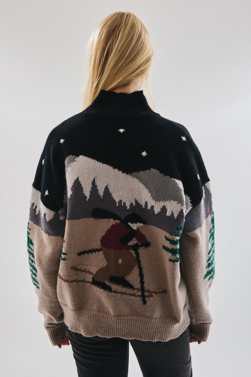 Hit The Slopes Mock Neck Sweater