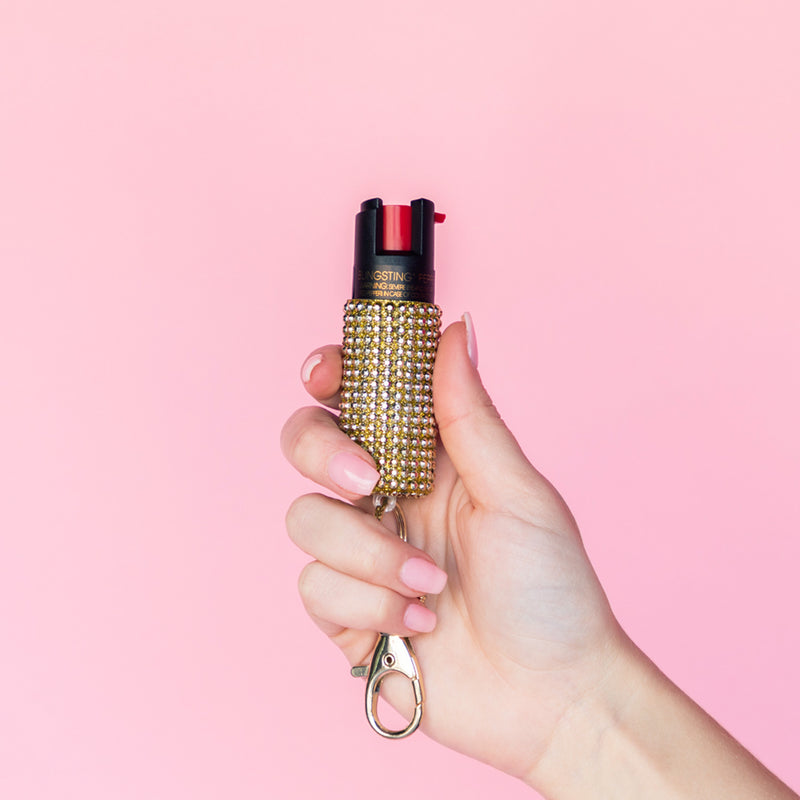 Bling Sting Studded Pepper Spray - Fashionable Defense