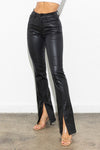 Black Split Hem Jeans