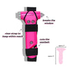 Hot Pink Metallic Emergency Escape Hammer