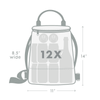 Eola Black Backpack Cooler