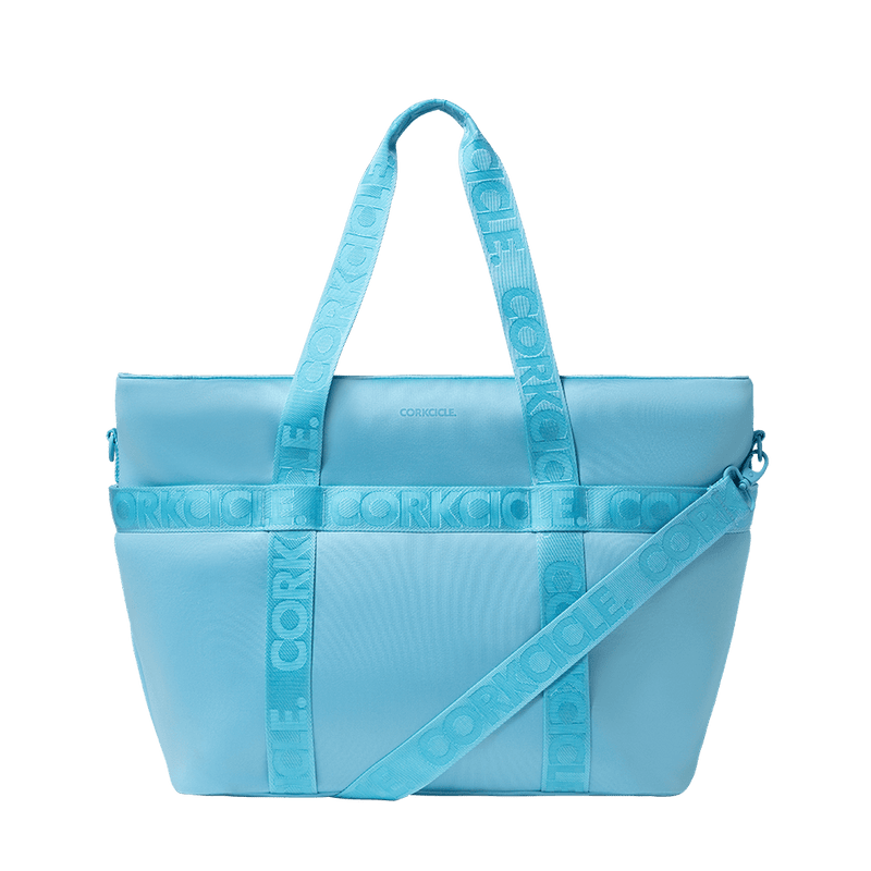 Santorini Blue Estelle Neoprene Cooler Tote