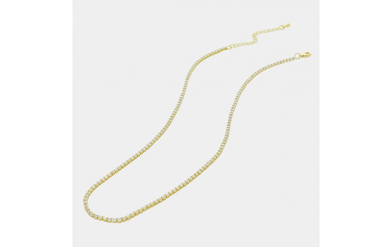 Small Rhinestone Chain Necklace