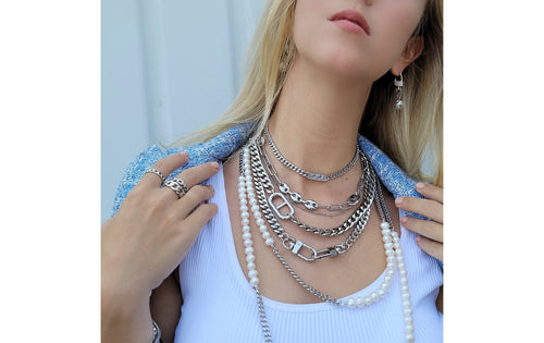 Cuban Chain Triple CZ Pendant Necklace