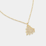 CZ Heart Pendant Necklace