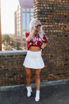 Alabama Game Day Cropped Glitter Star T-Shirt - Shop Kendry Collection Boutique