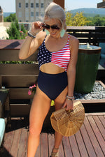 American Flag Swimsuit - 4th Of July Swimsuit - Kendry Collection Boutique