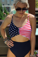 American Flag Swimsuit - 4th Of July Swimsuit - Kendry Collection Boutique