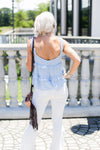 Baby Blue Ruffle Tank Top