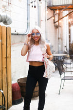 Baby Pink Cropped Workout Tank - Shop Kendry Collection Boutique