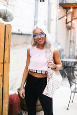 Baby Pink Cropped Workout Tank - Shop Kendry Collection Boutique