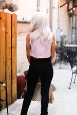 Baby Pink Cropped Workout Tank - Shop Kendry Collection Boutique